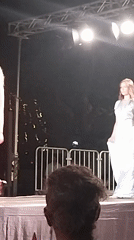 Runway looks at a fashion show in Ponsacco, Italy