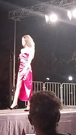 Runway looks at a fashion show in Ponsacco, Italy