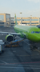 S7 Airlines aircraft spotted at Moscow's Domodedovo Airport