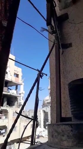Everyday moments documented in Khan Yunis amid damaged cityscape