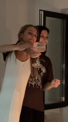 Women celebrate birthday with candlelit party in Khimki apartment