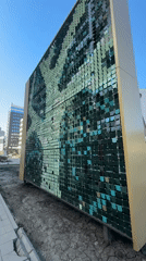 Moving mosaic structure observed in Yekaterinburg, Russia