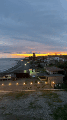 Dramatic sunset documented across Giachrypsh coastal town, Abkhazia