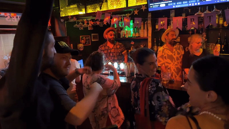 Late-night Tbilisi: riverside strolls, bar scenes, and city landmarks