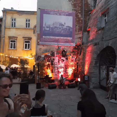 Summer evening on Lviv's Old Town streets