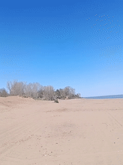 Beach Day: Child Plays on Driftwood, Naps During Outing