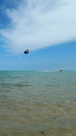 Beach day activities captured at Nesebar Bulgaria resort