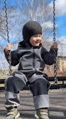 Families enjoy playground time in Zav'yalovo, Russia
