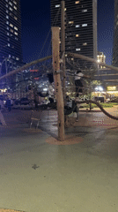 Night playground activity documented in Astana, Kazakhstan
