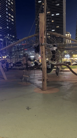 Night playground activity documented in Astana, Kazakhstan