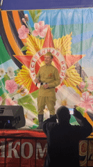 Cultural performance featuring singers and traditional dancers in Donskoye