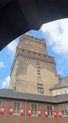 Exploring Cleves Castle and historic old town, September afternoon