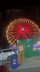 Illuminated Ferris wheel 'The View Thailand' observed in Pattaya