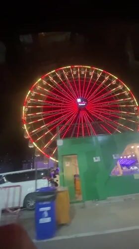 Illuminated Ferris wheel 'The View Thailand' observed in Pattaya