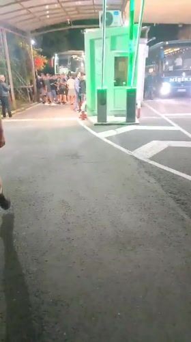 Nighttime border checkpoint activity recorded in Malko Tarnovo, Bulgaria