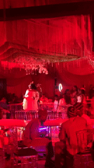 Party with Christmas theme, dancing captured in Jos Nigeria