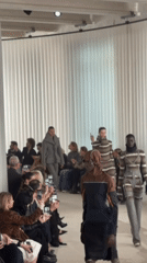 Fashion show draws crowds in Paris exhibition space