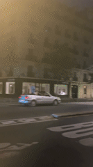 Nighttime street activity captured across central Paris locations