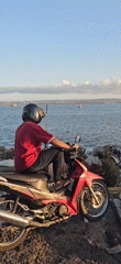 Ordinary harbor operations documented in Denpasar port area