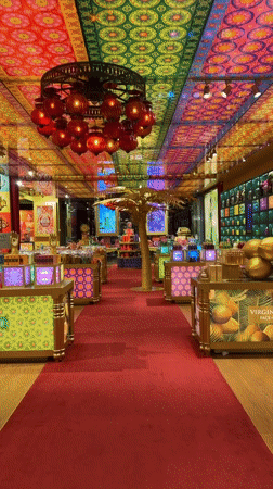 Ornate luxury retail store interior documented in Colombo