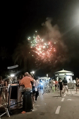 Rapallo's waterfront lights up with a summer fireworks show