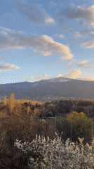 Evening walk captures mountain sunset views near Sofia