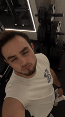 Early morning gym selfies captured in Puebla, Mexico