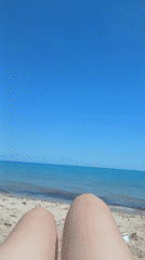 Family beach day documented in Kranevo, Bulgaria