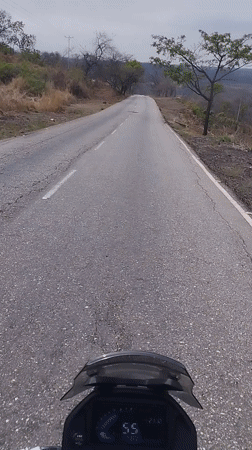 Motorcycle journey documented through Ortiz, Venezuela countryside