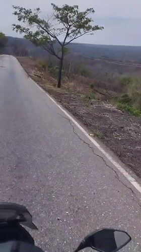 Motorcycle journey documented through Ortiz, Venezuela countryside