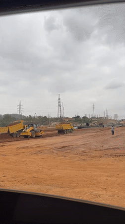 Road construction activity documented across multiple Abuja sites