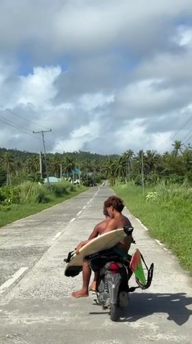 Tropical beach life documented in Santa Monica Philippines overnight