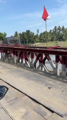 Transportation and bridge infrastructure scenes across Aceh, Indonesia