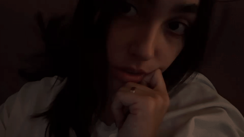 Woman photographed in casual indoor moments in Mexico City
