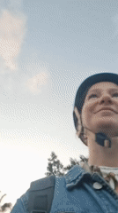 Cyclist captures happy selfie moment in Tel Aviv