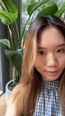 Woman photographed at modern cafe in Liangjiang, China