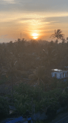 Golden hour along Sri Lanka's southern coast