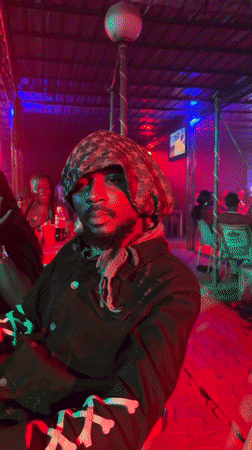 Performance event with colored lighting captured in Keffi, Nigeria