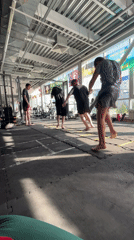 Early morning fitness training session in Perm gym
