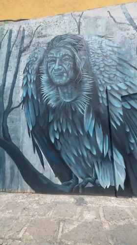 Street art murals documented in Puebla, Mexico