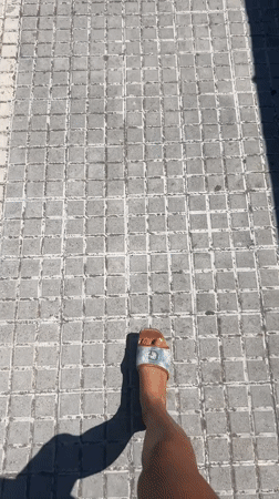 Sunny morning in Cala Rajada: streets and yoga stretches
