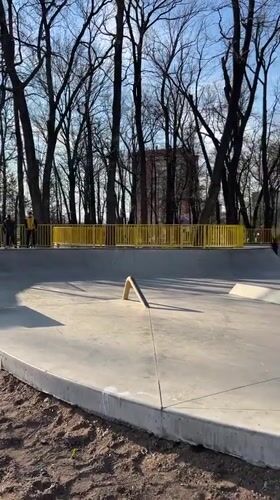 Children enjoy outdoor recreation at Ufa park skateboard and ping pong facilities