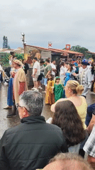 Historical costume festival fills Ribeira Grande streets on rainy evening