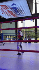 Humanoid robots square off in a boxing ring in Dadukou
