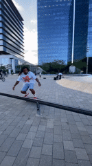 Barcelona skatepark hosts afternoon session with multiple riders performing tricks
