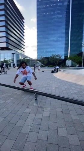 Barcelona skatepark hosts afternoon session with multiple riders performing tricks