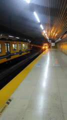 Evening commute and park scenes documented in Buenos Aires