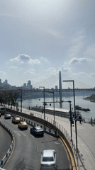Morning urban life documented across Chongqing's Yuzhong District