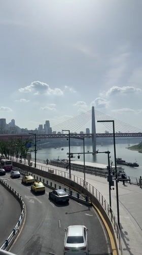 Morning urban life documented across Chongqing's Yuzhong District