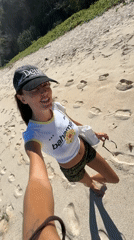 Bali beach morning: selfies, shoreline strolls, and paragliders